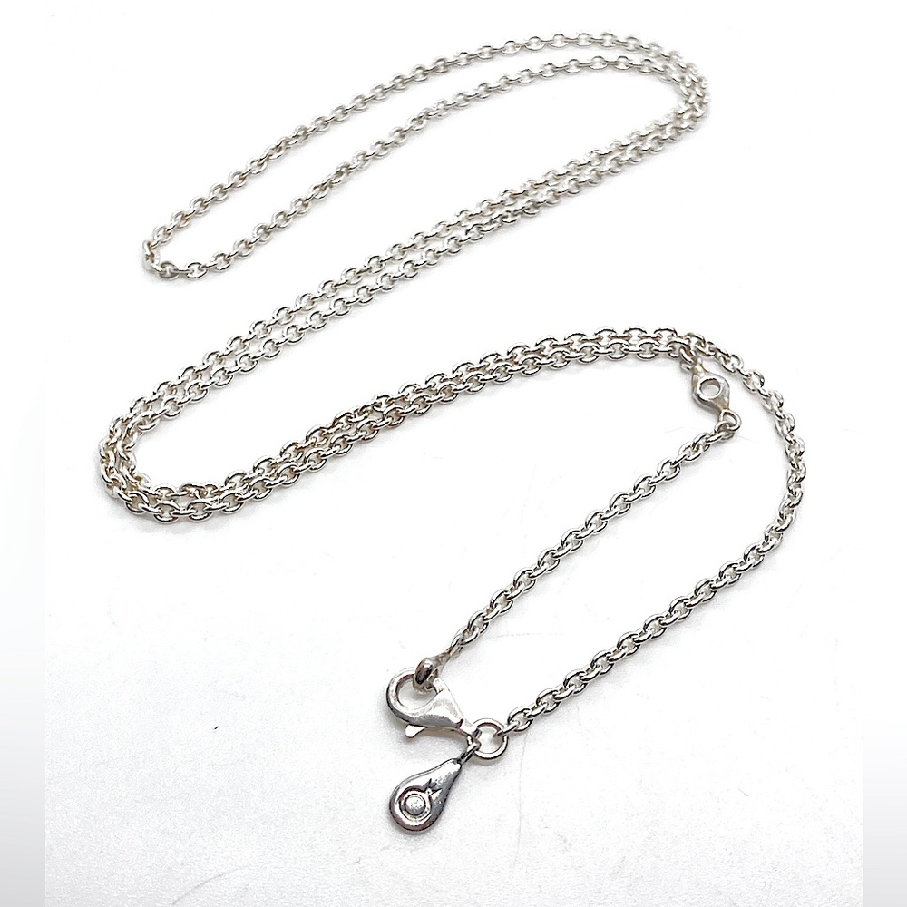 Pandora Sterling Silver Clasic Cable Chain | Adjustable 22” - 23” L | 2mm W